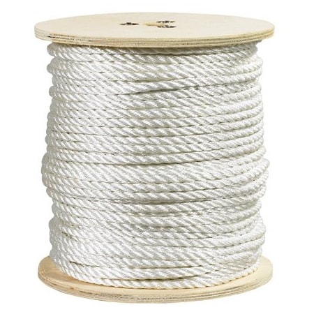 Bsc Preferred 1/4'', 1,320 lb, White Twisted Polyester Rope BUY00016620